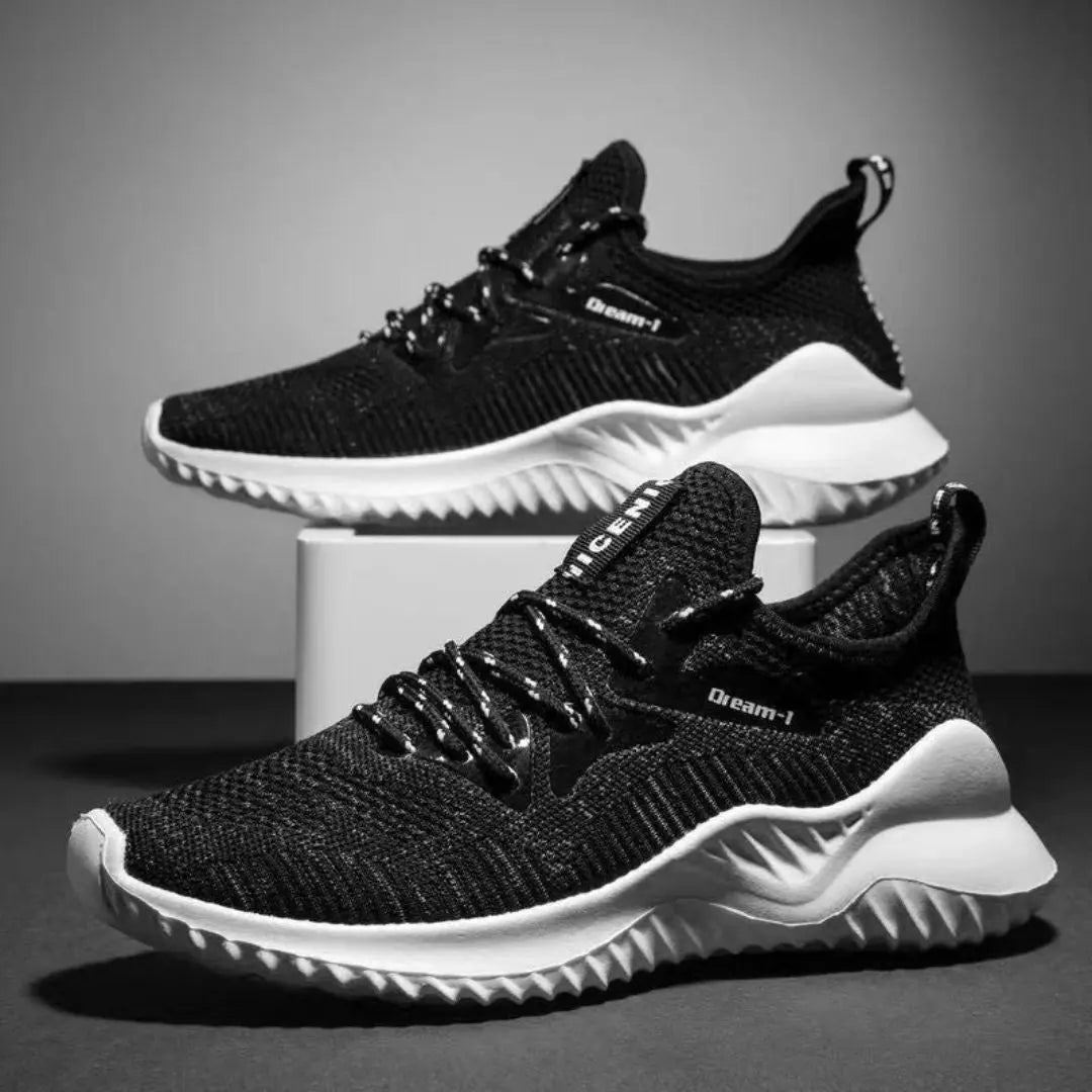 Jim Pulse dual-tone mesh athletic trainers breathable urban sneakers for all-day comfort