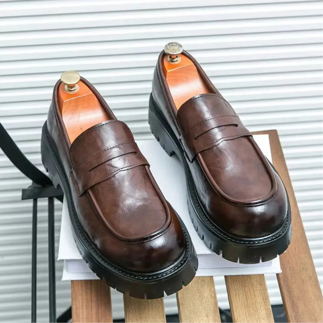 Men's Thorne Prestige slip-on loafers in sleek minimalist style with rugged rubber sole