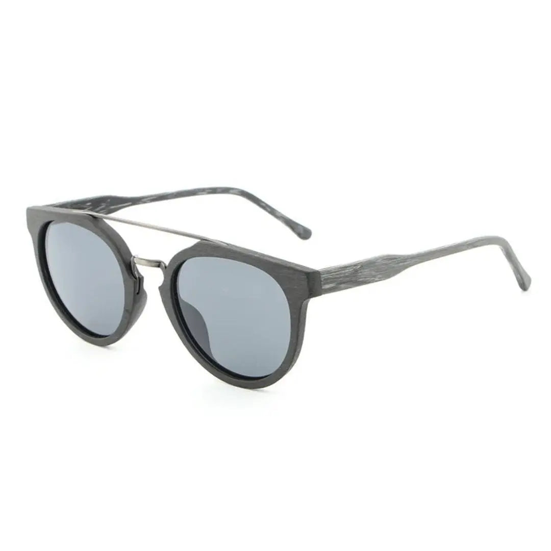 Timberline polarized sunglasses wood-textured frame UV400 glare-reduction lightweight outdoor eyewear