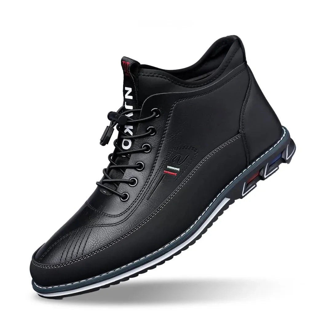 Titan mid-top sneakers water-resistant leather upper ankle-high silhouette for everyday city walking