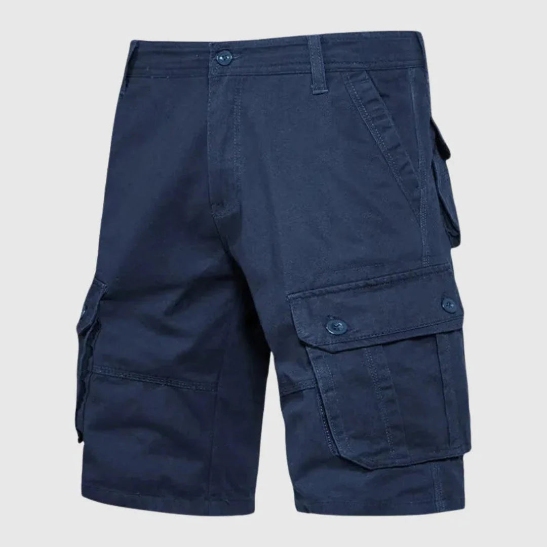 Tom cargo shorts multi-pocket breathable cotton twill relaxed fit outdoor durable five color options