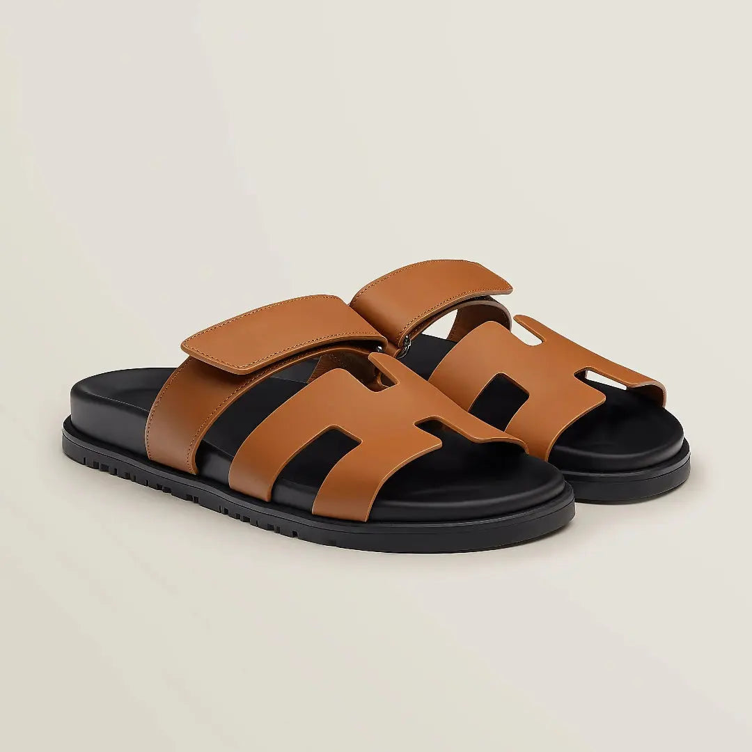 Topaz orthopedic velcro sandals in neutral tones, open-toe silhouette with arch support cushioned footbed