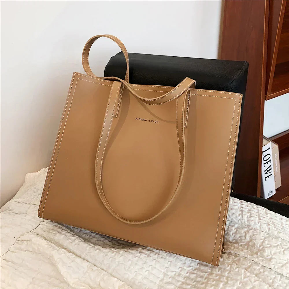Sophia women's tote bag beige elegant structured triple-compartment work and travel everyday carry