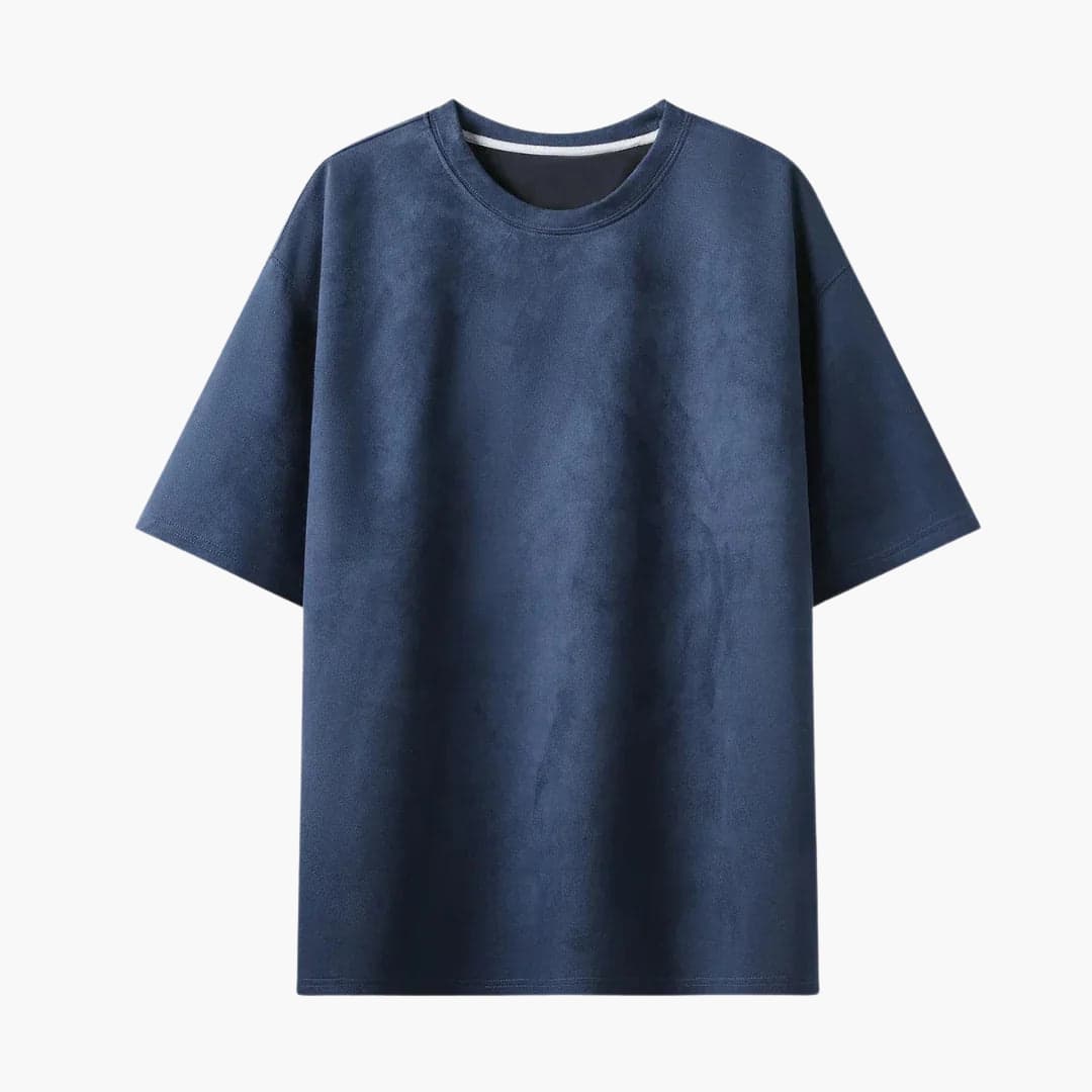 Men's oversized solid color relaxed fit short sleeve round neck t-shirt casual everyday wear