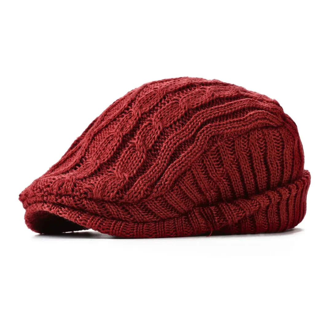 Fleece-lined unisex knit beanie for cold weather, plush fleece interior for men and women