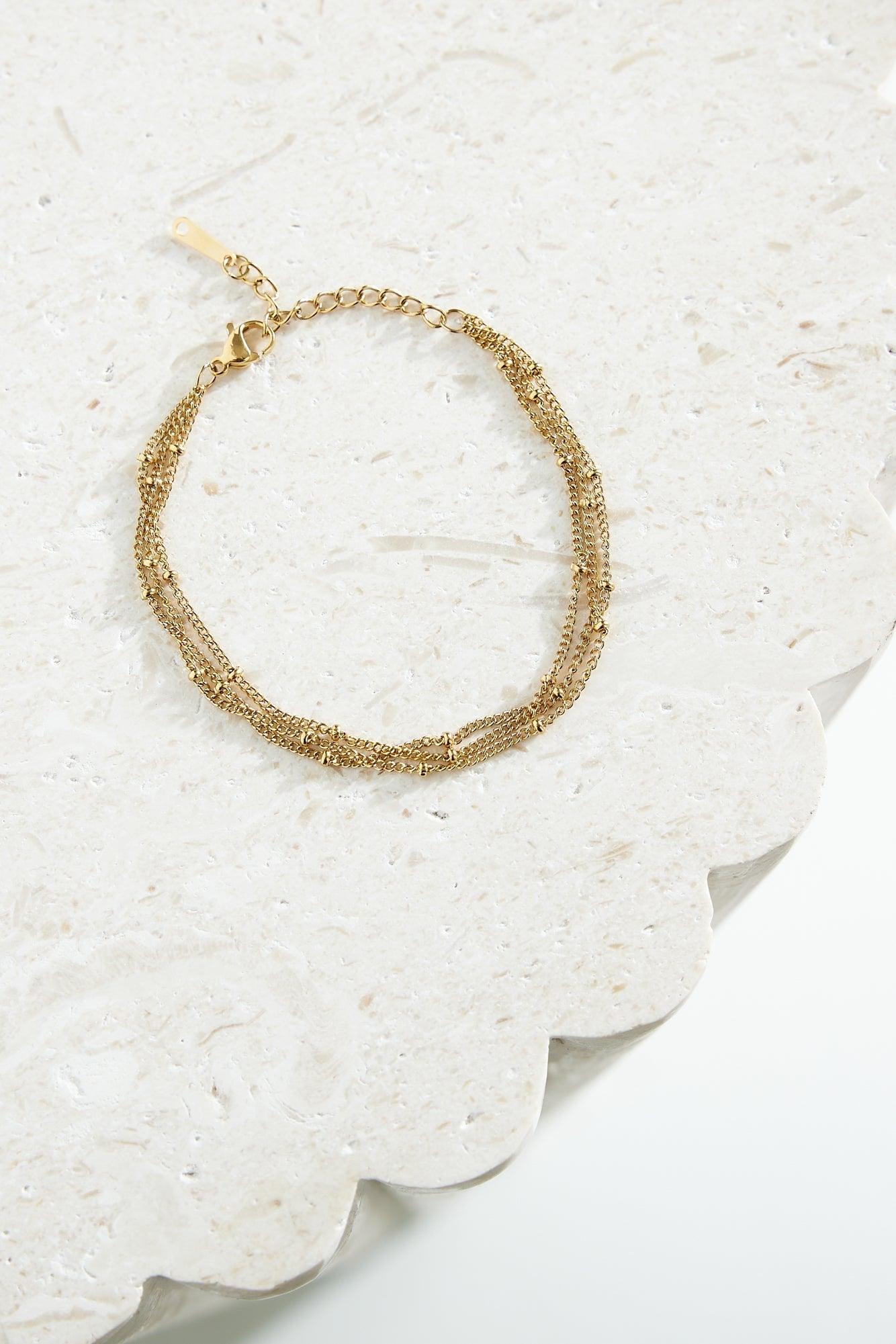 18k Gold Plated Dream Piece Bracelet Gold - Urbann-Vibe