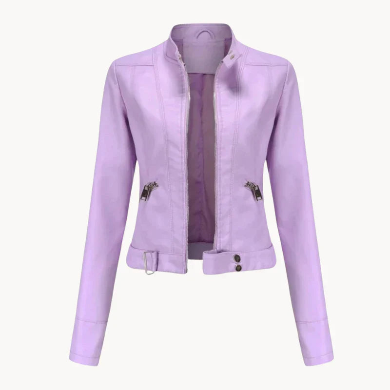 Nadia women's vegan jacket sustainable neutral-tone classic coat with eco-friendly ethical design