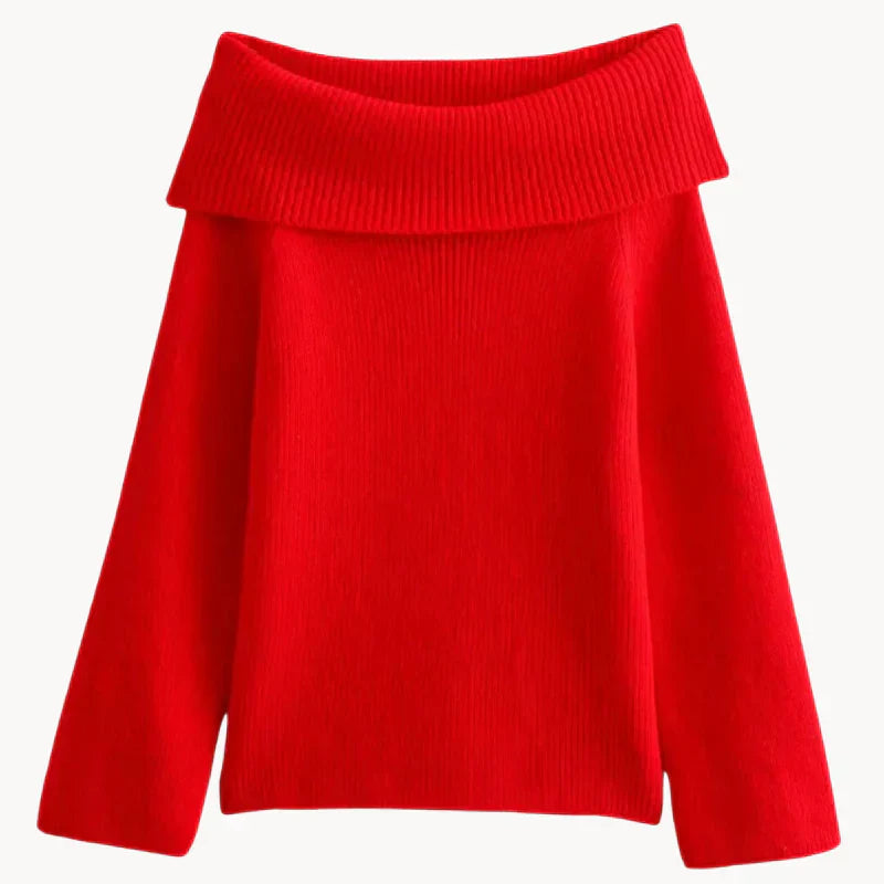 Xenia women's off-shoulder top flattering tailored fit elegant sustainable fashion