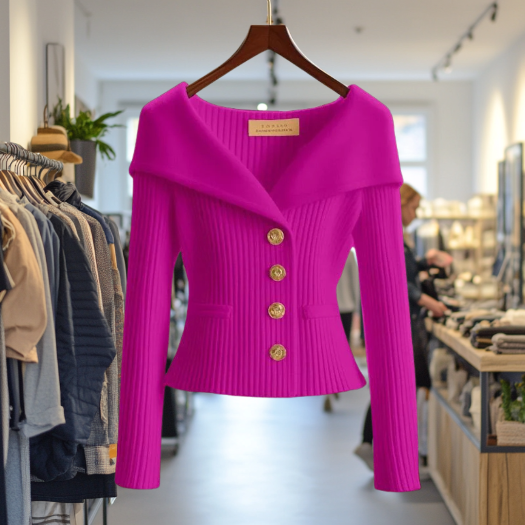 Women's luxury knit vest elegant texture wool-blend soft silhouette timeless refined style