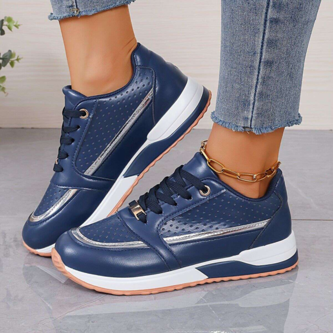 Women's Margaret low-top lace-up walking sneaker with breathable support for all-day comfort