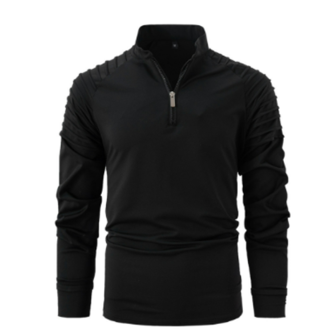 Men's quarter-zip polo shirt bold modern style versatile casual polished everyday confidence