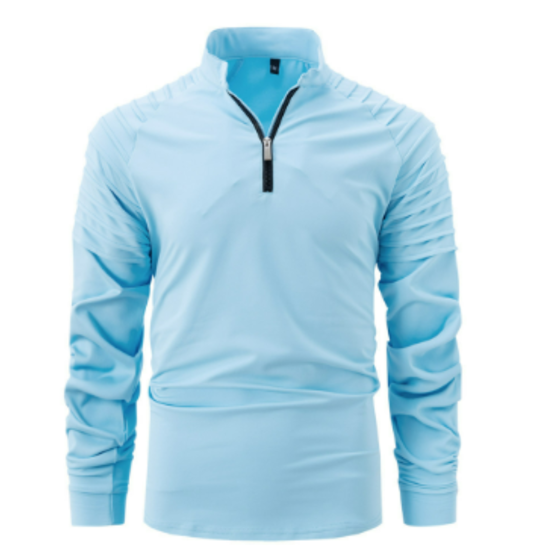 Men's quarter-zip polo shirt modern fit bold style everyday confidence contemporary versatile top
