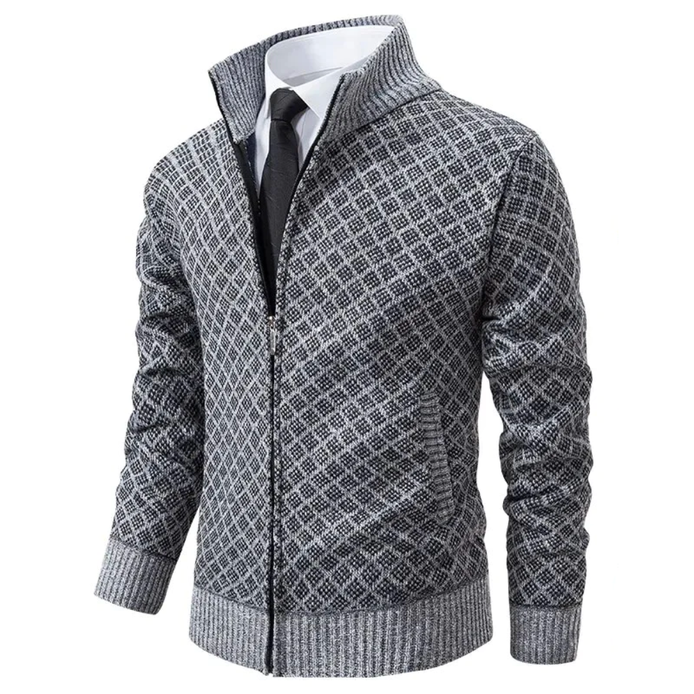 Pablo classic men's coat timeless dark tailored silhouette premium fabric business evening wear