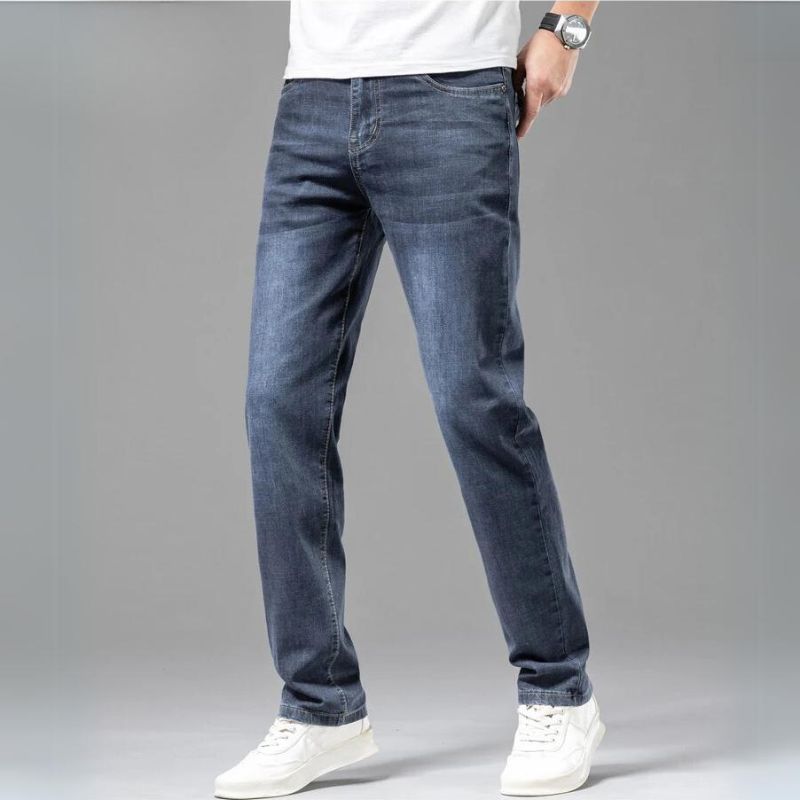 Helis stretch denim jeans vintage wash true-to-size fit for all-day comfort and movement