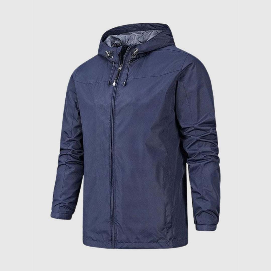 Men's Rakin waterproof sports jacket lightweight breathable weatherproof shell for active athletes