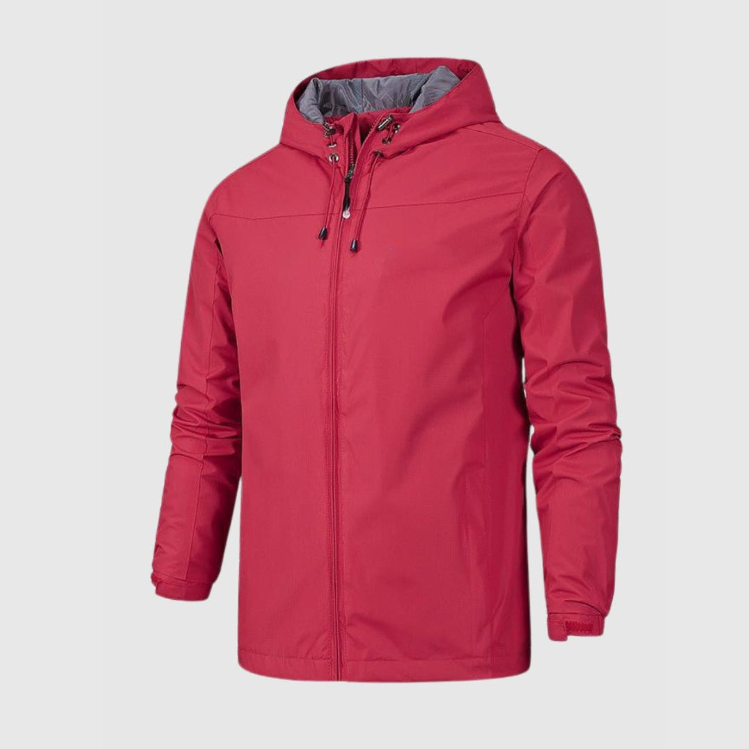 Men's lightweight waterproof sports jacket breathable windproof shell for active athletes