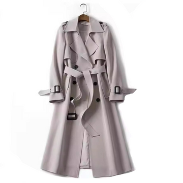 Women's waterproof trench coat lightweight all-weather rain protection elegant polished silhouette