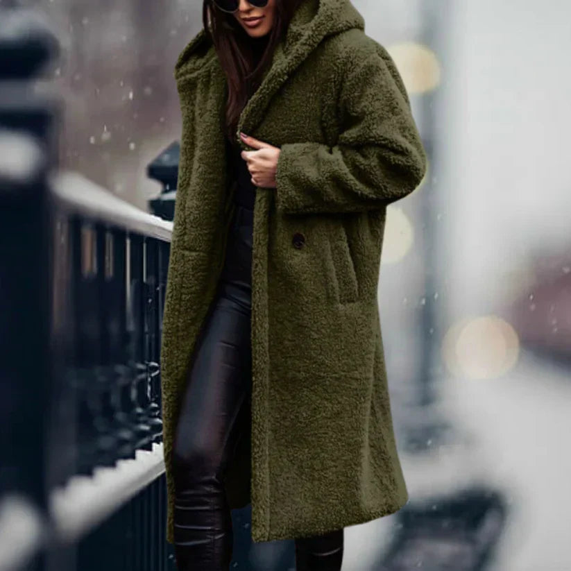 Women's casual hooded jacket relaxed fit lightweight all-season layer with built-in hood