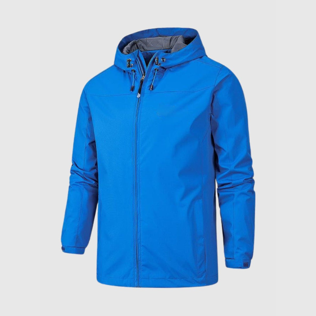 Men's Rakin waterproof sports jacket lightweight breathable weatherproof shell for active athletes