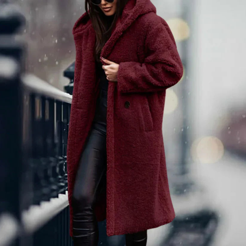 Women's casual hooded jacket relaxed fit lightweight all-season layer with built-in hood