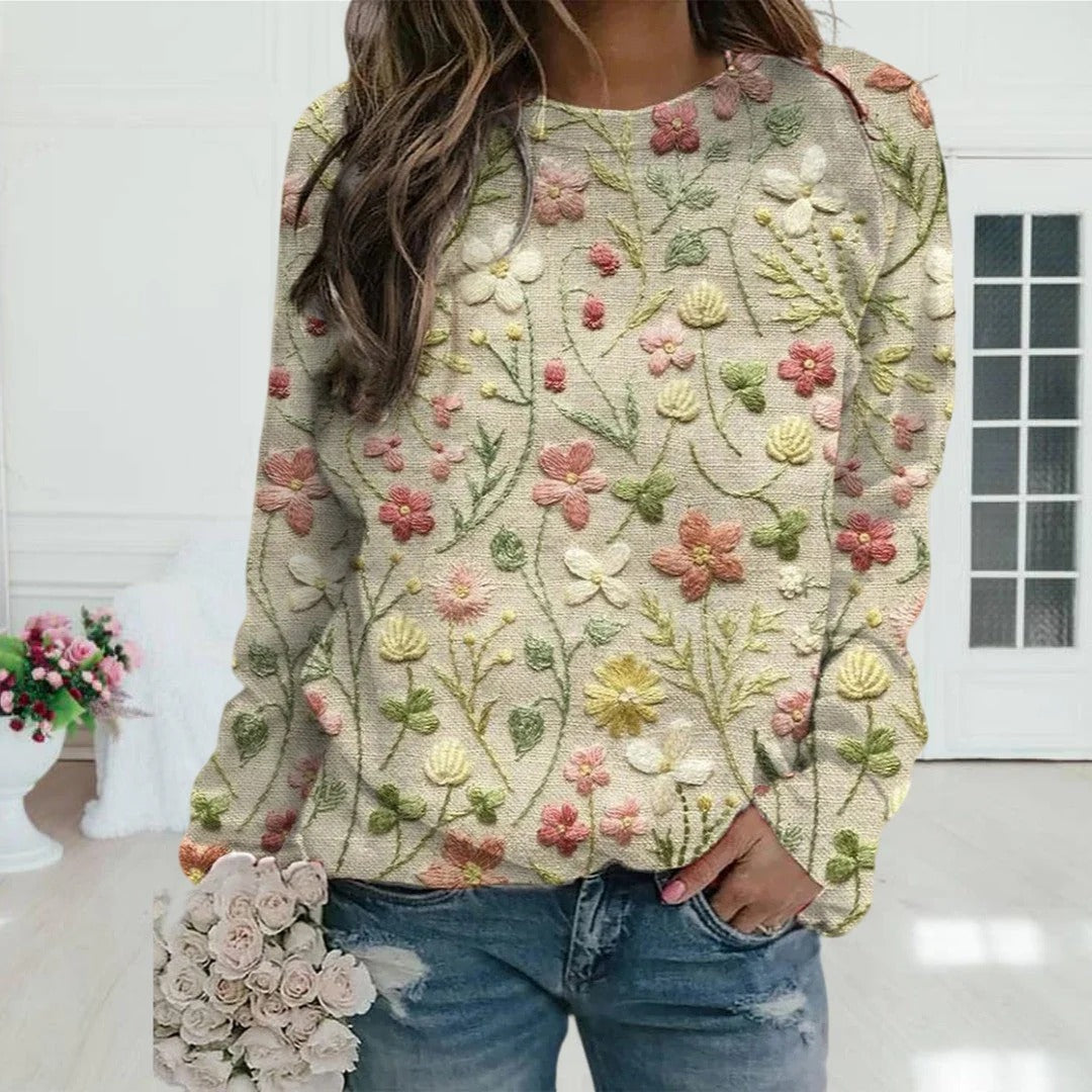 Women's fitted spring knit sweater elegant cozy comfort flattering silhouette style-conscious ladies