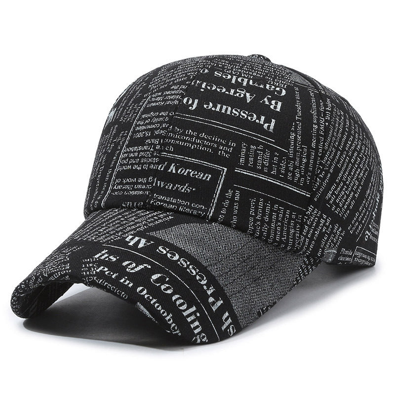Black streetwear baseball cap curved brim bold embroidered lettering adjustable snap closure dome fit