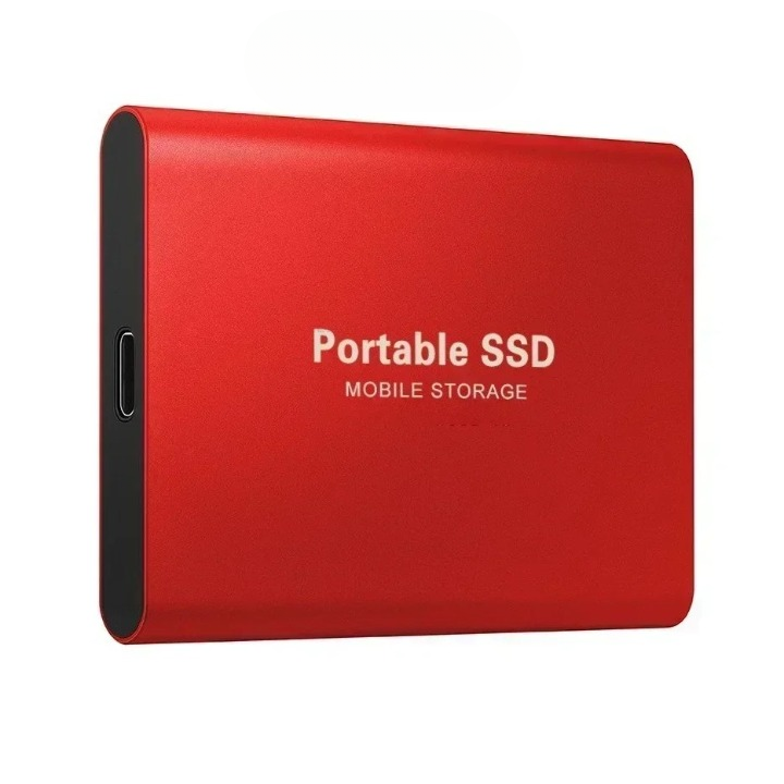 Portable 128TB USB-C external SSD compact design fast transfer rates for content creators
