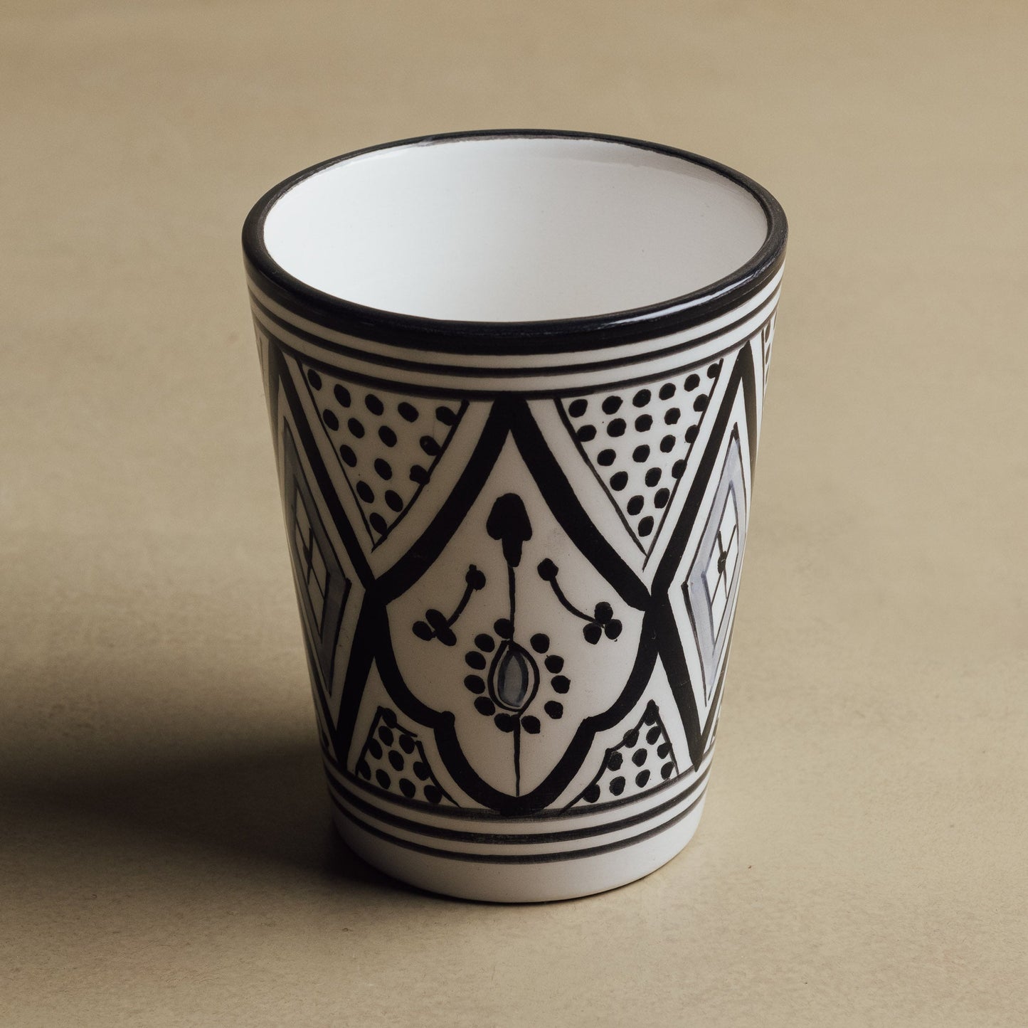 Fez Noir Cup- Moroccan Dinnerware - Urbann-Vibe