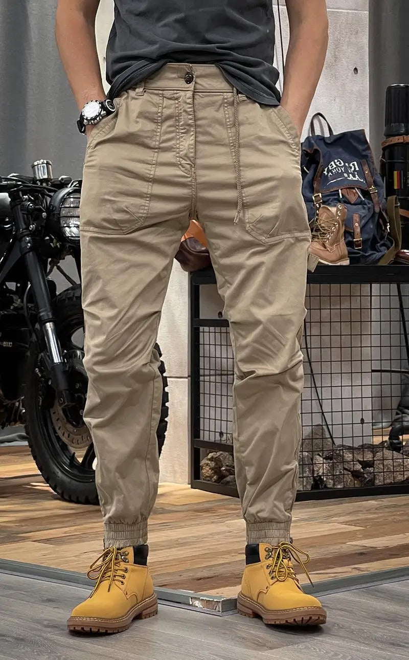 Women's stretch cargo pants flexible spandex blend with multi-pocket cargo design for all-day comfort