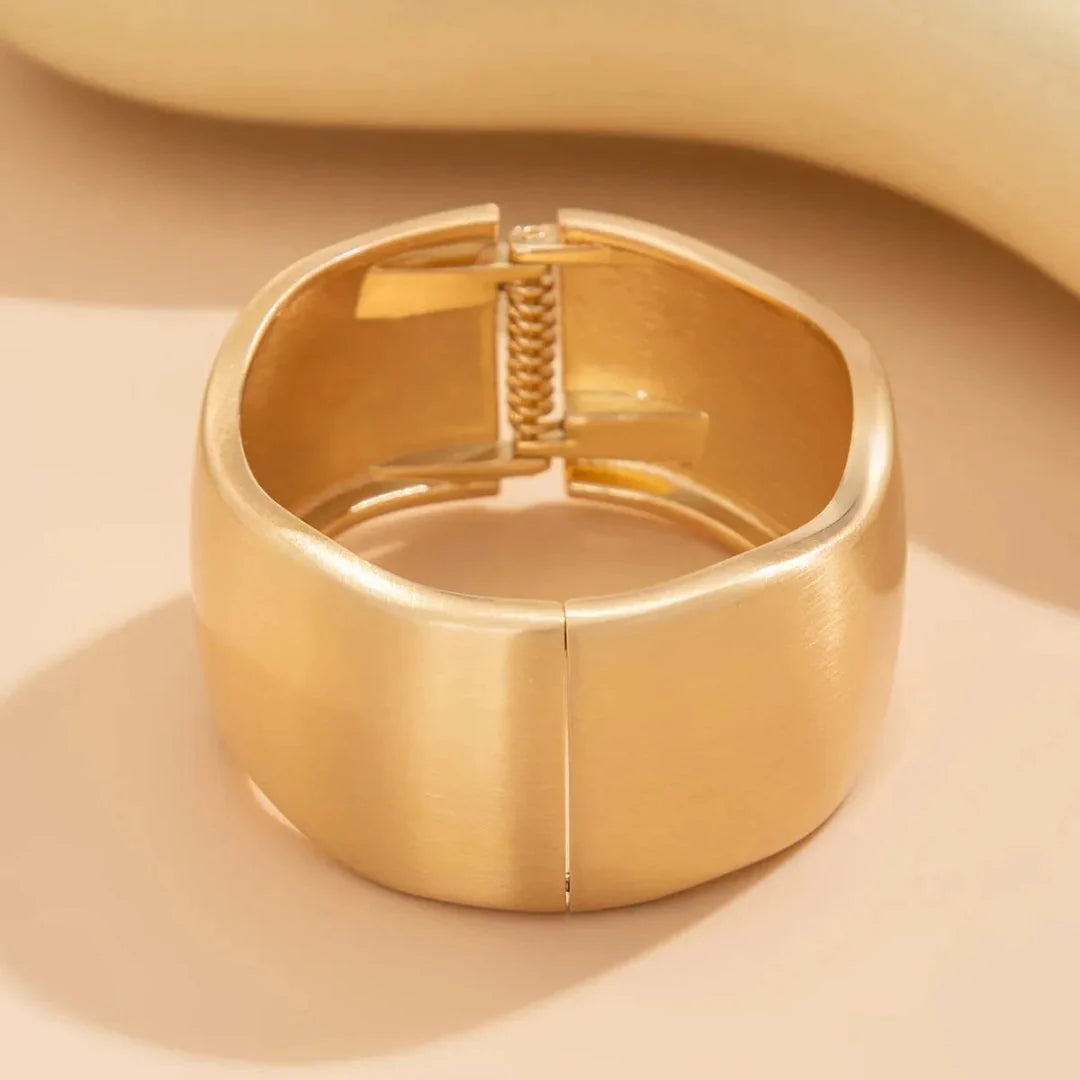 Valencia alloy bangles matte gold finish sculptural design lightweight everyday wear