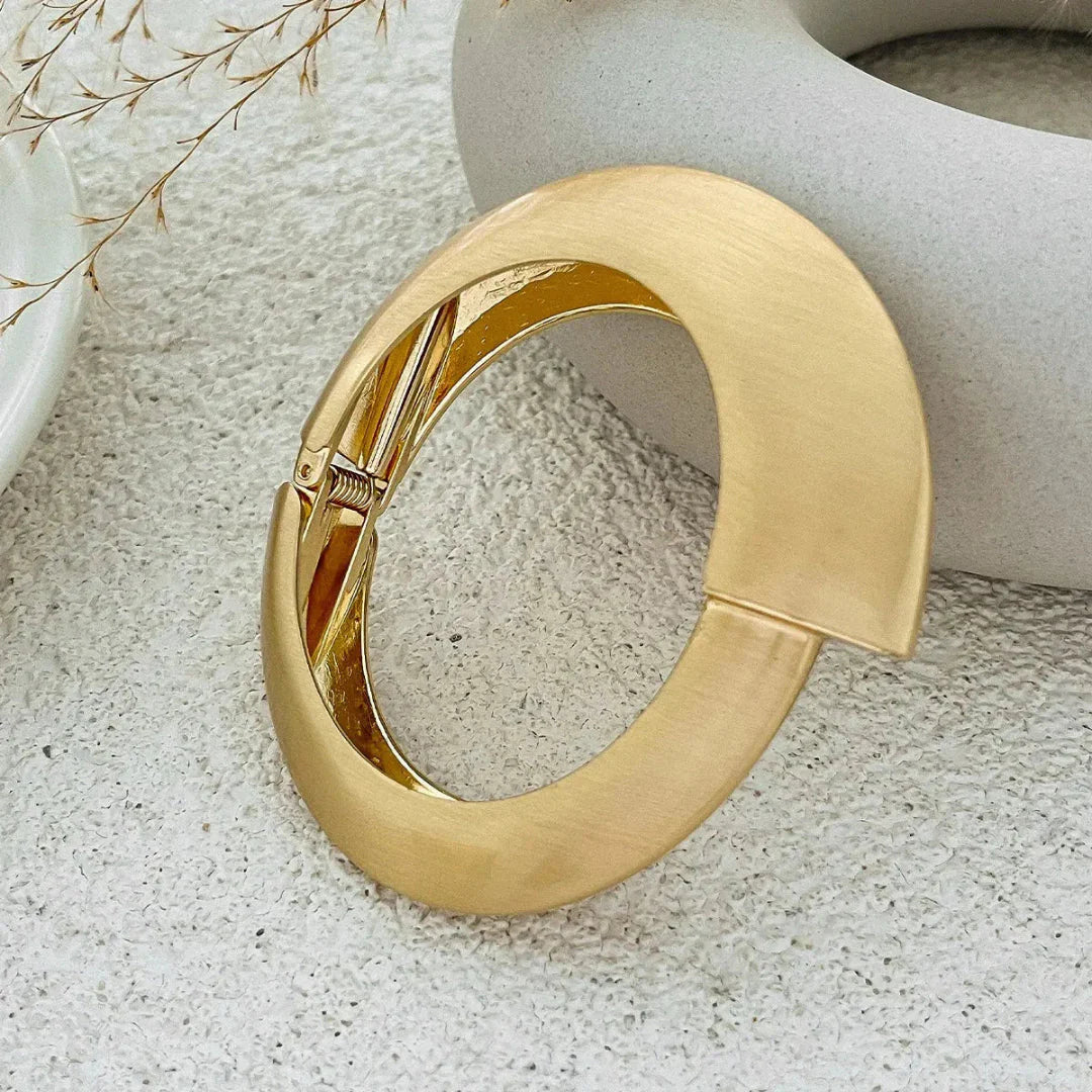 Valencia alloy bangles matte gold finish sculptural design lightweight everyday wear women