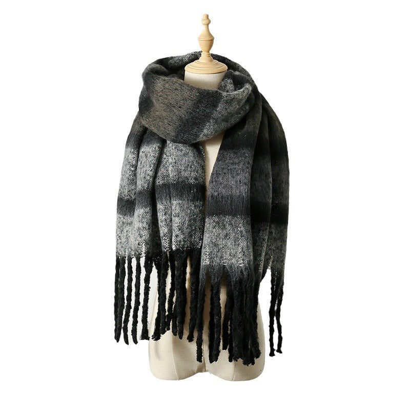 Valentina Rossi Twilight Bloom floral scarf silky poly-blend wrap elegant drape chic women accessory