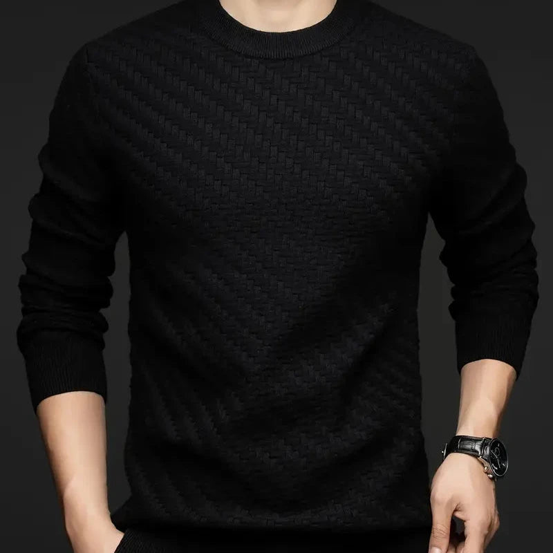 Valor textured knit sweater soft-touch fabric ribbed cuffs modern everyday comfort fit