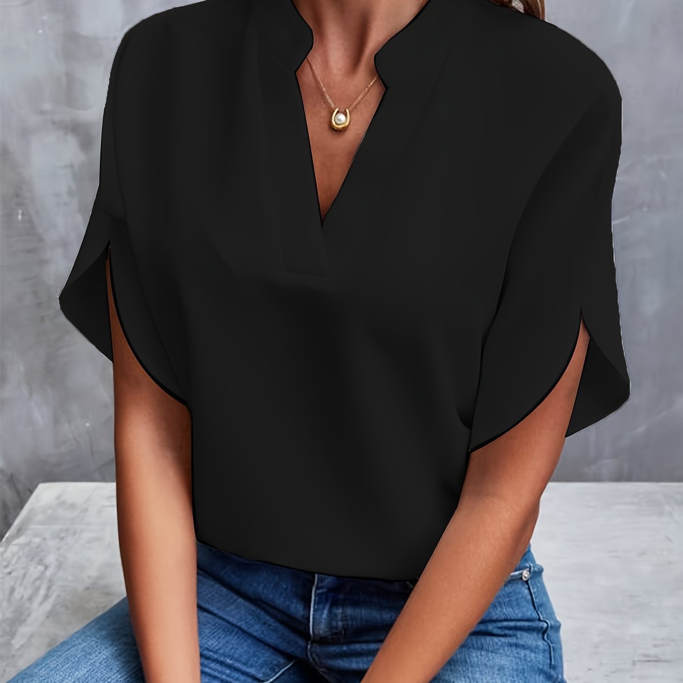 Kiki women's cotton blend summer blouse soft flattering silhouette lightweight breathable vibrant colors