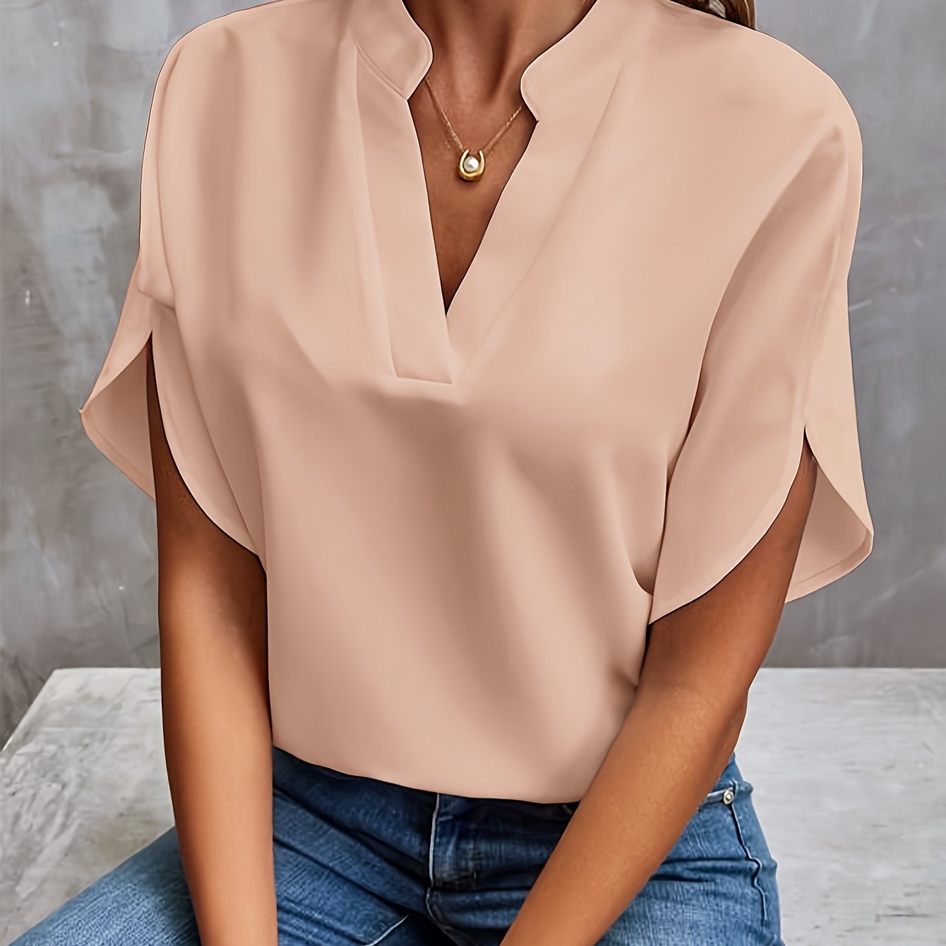 Women's Kiki elegant cotton blend summer blouse soft fit flattering silhouette vibrant colors lightweight
