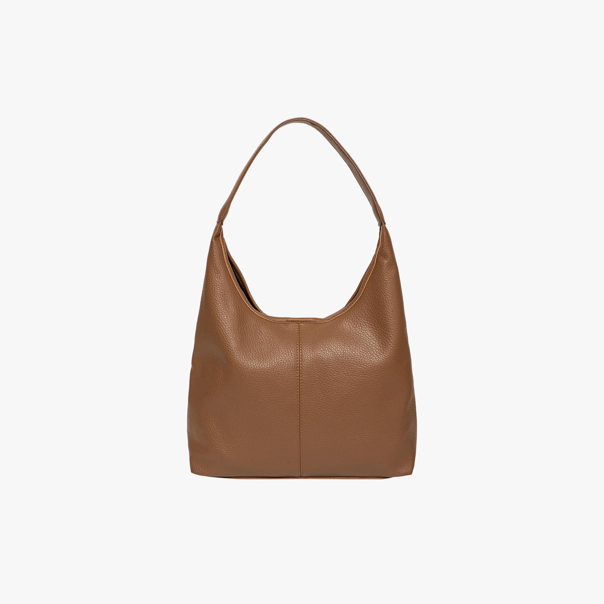 Lana vegan leather hobo bag for women, soft black spacious everyday shoulder bag