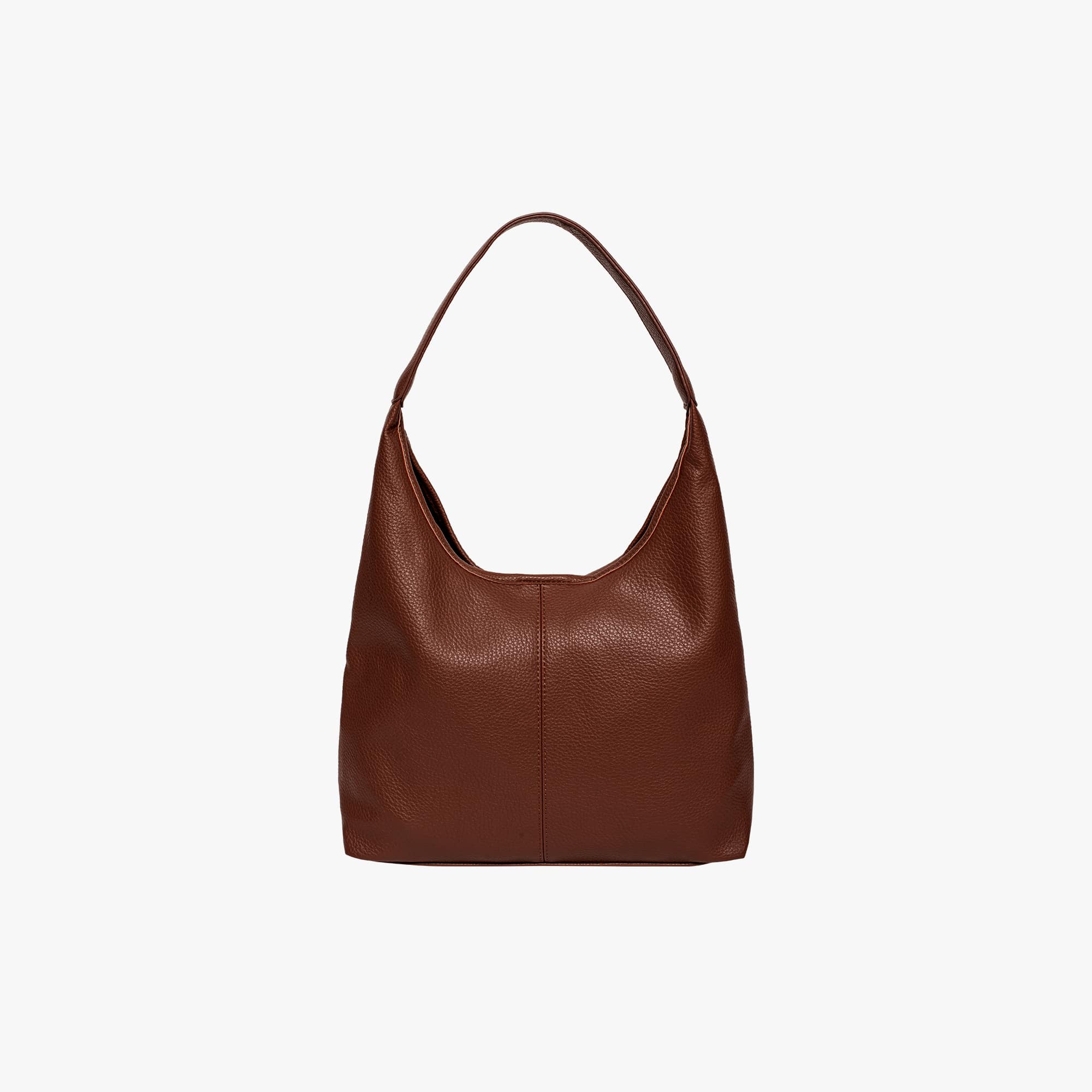 Lana vegan leather hobo bag for women, soft black everyday shoulder bag with spacious interior