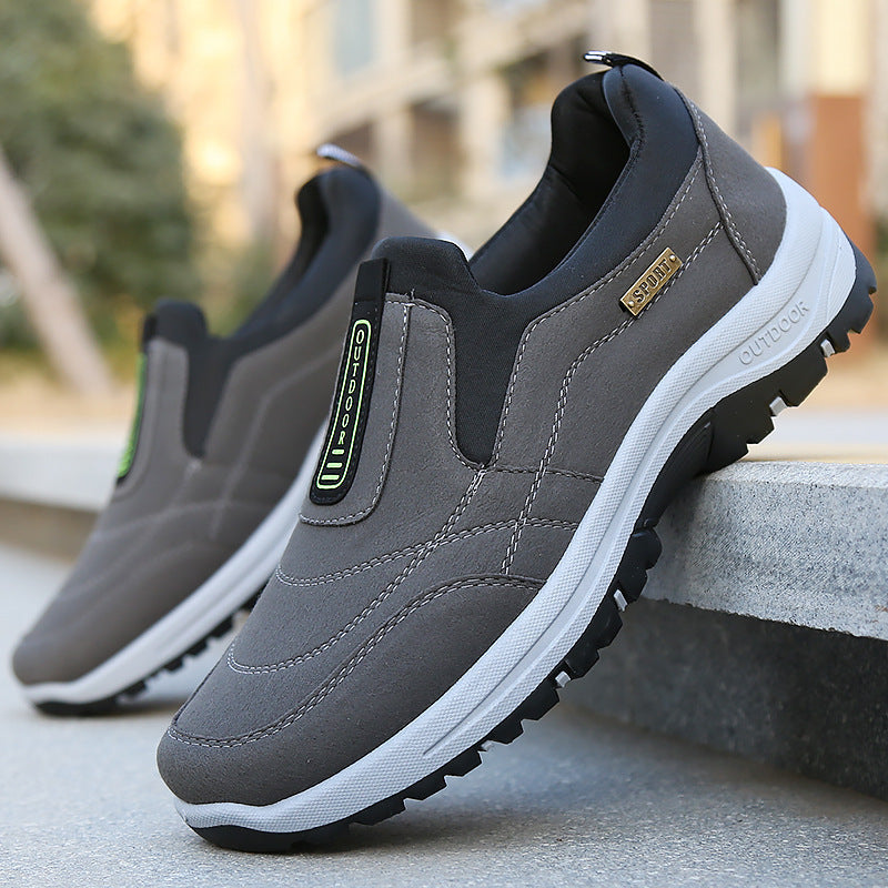 Urbann Vibe Velmor slip-on trail shoes with rugged lug outsole for outdoor adventurers