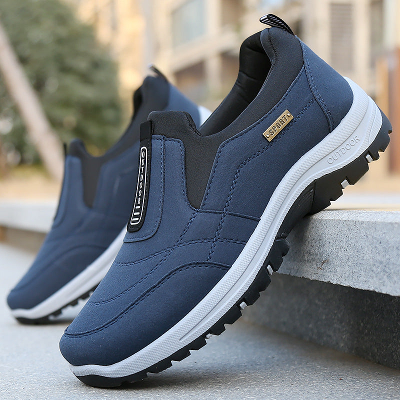 Urbann Vibe Velmor slip-on trail shoes with rugged lug outsole for outdoor comfort and grip