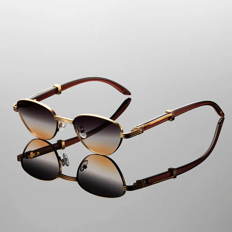 Velora Catcut angular cat-eye sunglasses with UV400 lenses and bold snakeskin temples