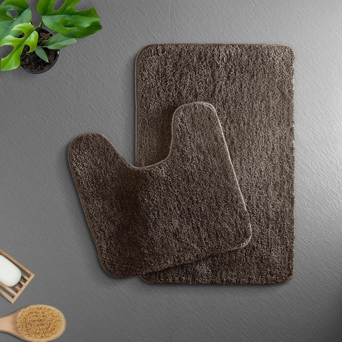 Minimalist Microfiber Bath Mat with Non-Slip Backing
