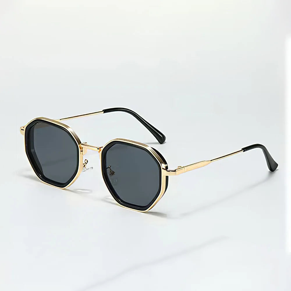Vento Luxe unisex angular lens sunglasses sleek metal arms fashion-forward geometric silhouette