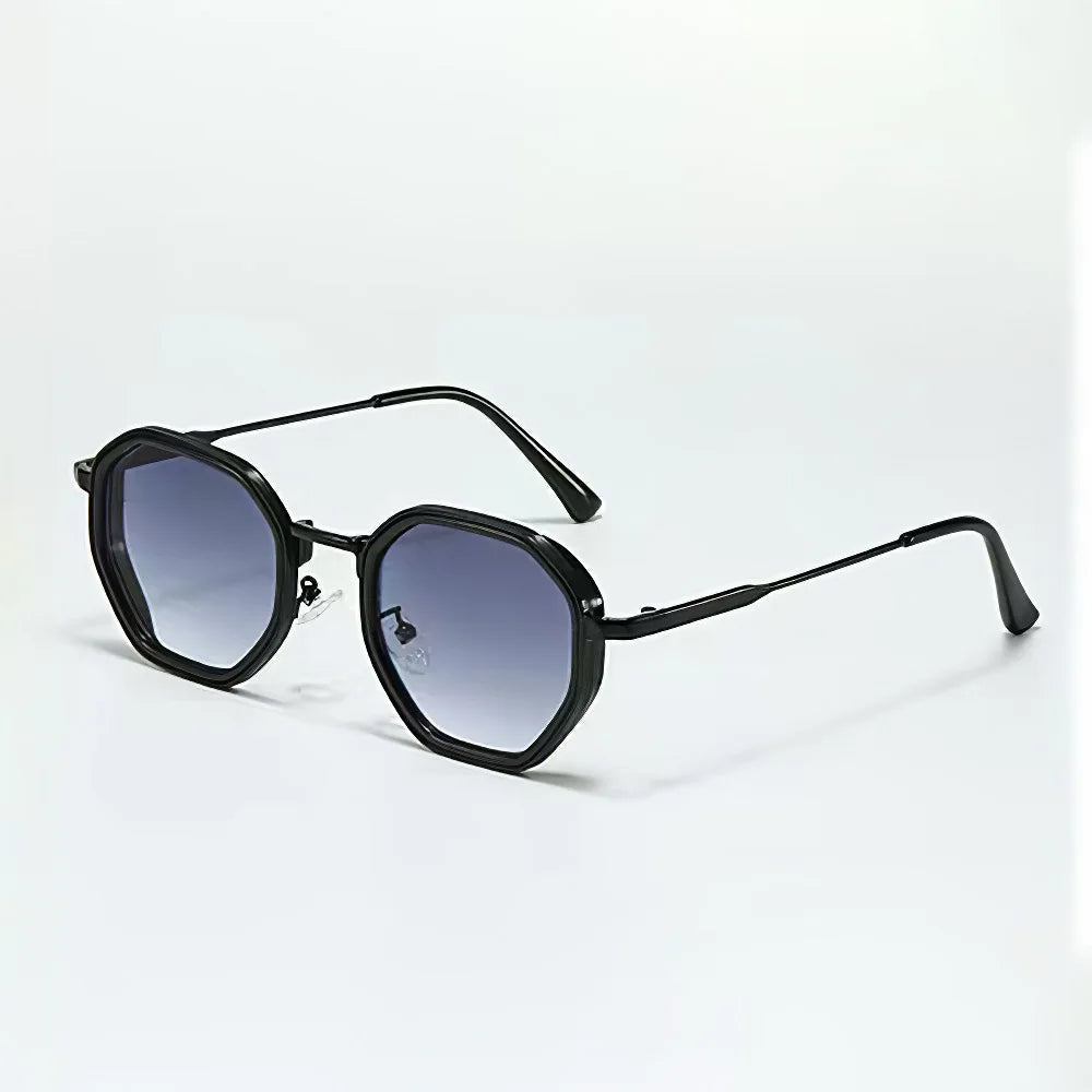 Vento Luxe unisex angular lens sunglasses sleek metal arms fashion-forward geometric silhouette