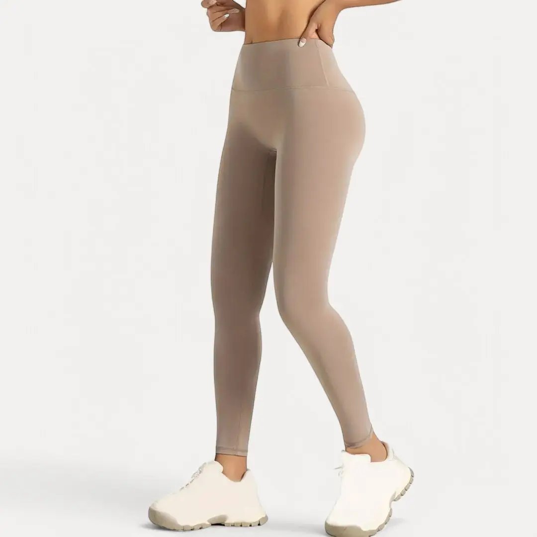 Women's black high-waist seamless leggings moisture-wicking performance fit for active athletes