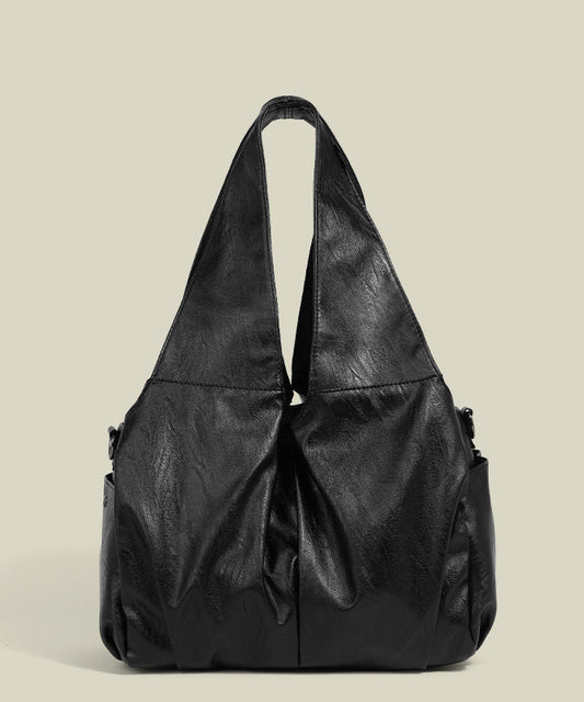 Sacs à bandoulière polyvalents en similicuir noir solide et durable - Urbann-Vibe