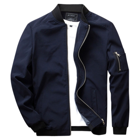 Men's lightweight water-repellent jacket slim casual fit breathable spring outerwear elegant comfort