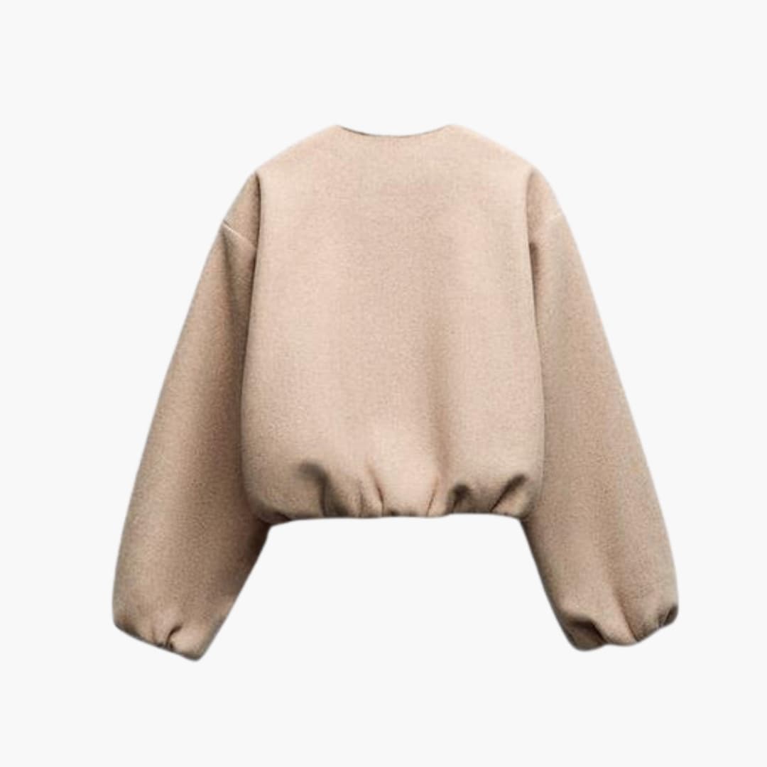 Women's relaxed fit fluid bomber jacket modern silhouette casual everyday layering comfort