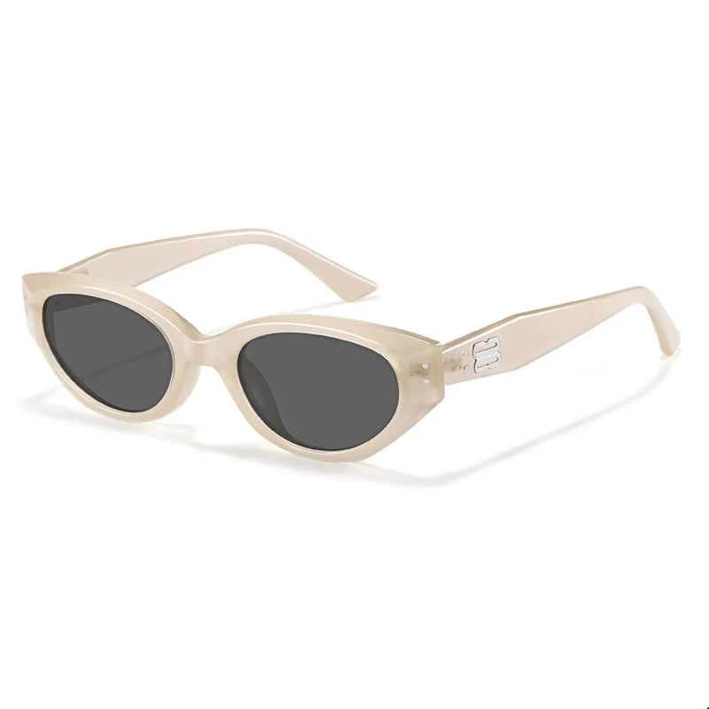 Bold glossy black acetate oval frames with UV protection lenses for modern professionals