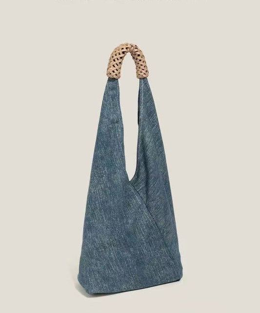 Sacs à bandoulière en denim bleu vintage au design asymétrique - Urbann-Vibe