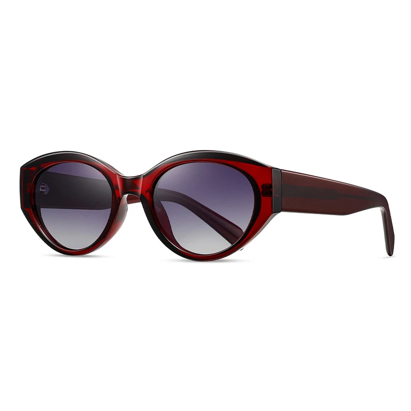 Women's retro 80s sunglasses translucent sculpted frame gradient lenses bold rounded silhouette UV shield